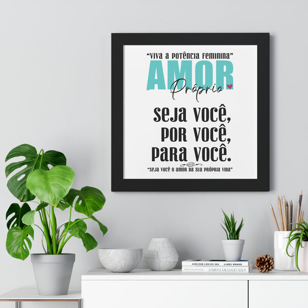 AMOR Próprio ♡ Inspirational Framed Poster Decoration