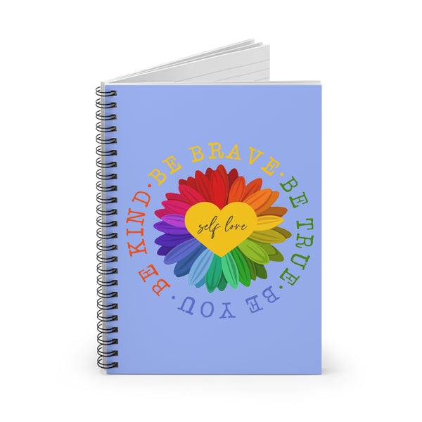 ♡ Be You... :: Spiral Notebook with Inspirational Design :: 118 Ruled Line