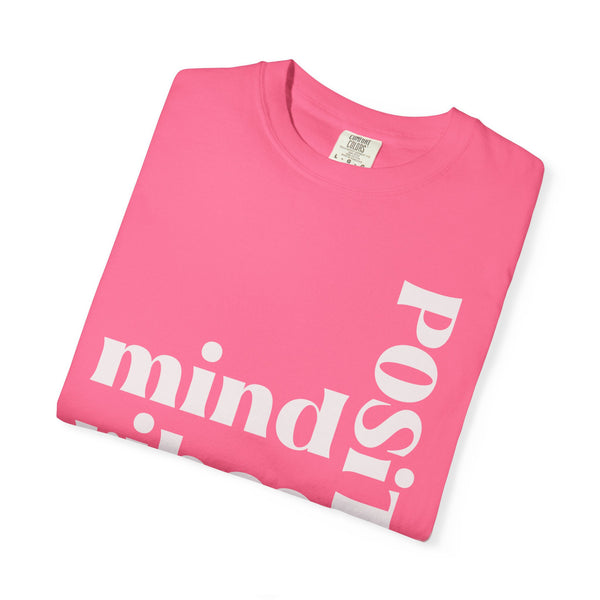 ♡ Positive Mind-Vibes-Life .: Unisex Garment Dyed 100% Cotton T-Shirts (Relaxed fit)