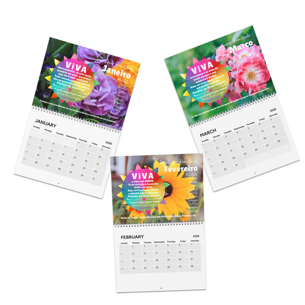 Calendário 2026 VIVA A VIDA :: Edição Exclusiva "Iluminação"