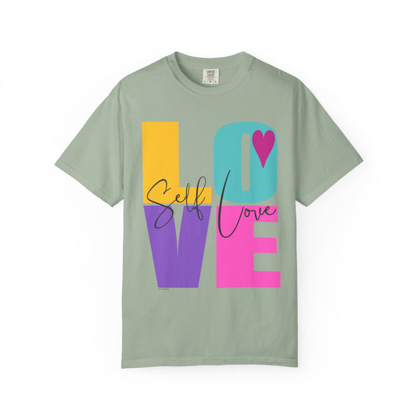 ♡ Self-LOVE .: Garment Dyed 100% Cotton T-Shirts (Relaxed fit)