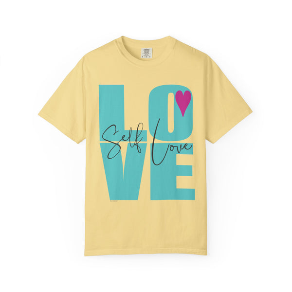 ♡ Self-LOVE .: Garment Dyed 100% Cotton T-Shirts (Relaxed fit)