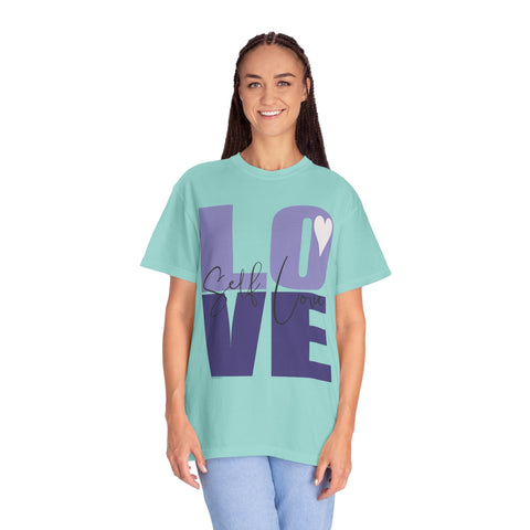 ♡ Self-LOVE .: Garment Dyed 100% Cotton T-Shirts (Relaxed fit)