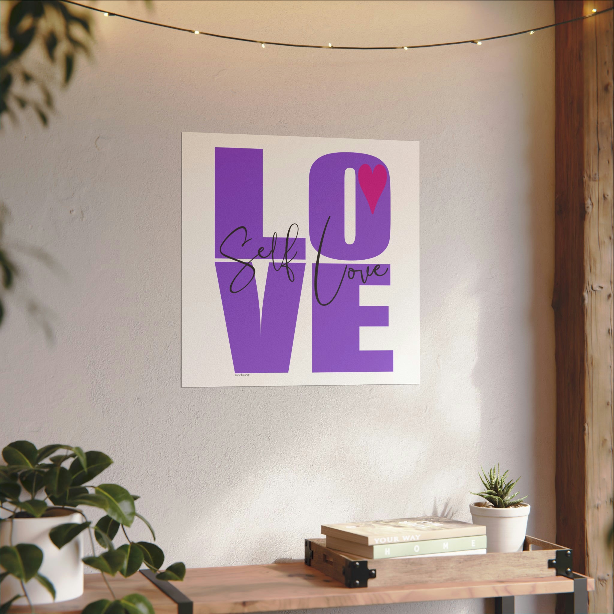 ♡ Self-LOVE .: Textured Watercolor Matte Posters