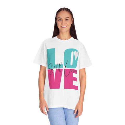 ♡ Self-LOVE .: Garment Dyed 100% Cotton T-Shirts (Relaxed fit)