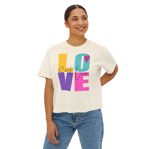 Self LOVE .: Women's Boxy Tee (Boxy fit)