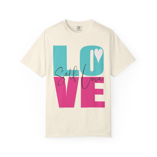 ♡ Self-LOVE .: Garment Dyed 100% Cotton T-Shirts (Relaxed fit)