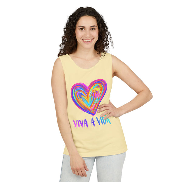 VIVA A VIDA .: Garment-Dyed Tank Top