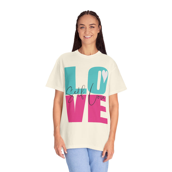 ♡ Self-LOVE .: Garment Dyed 100% Cotton T-Shirts (Relaxed fit)