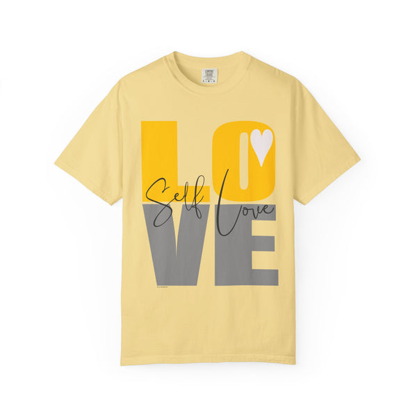 ♡ Self-LOVE .: Garment Dyed 100% Cotton T-Shirts (Relaxed fit)