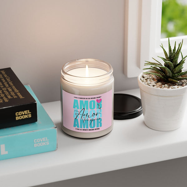 AMOR Próprio ♡ Inspirational :: 100% natural Soy Candle, 9oz  :: Eco Friendly