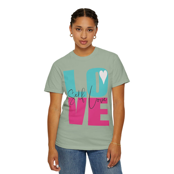 ♡ Self-LOVE .: Garment Dyed 100% Cotton T-Shirts (Relaxed fit)