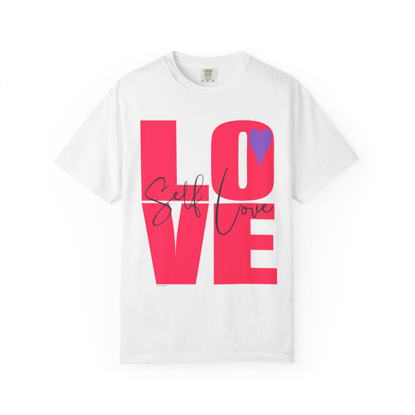♡ Self-LOVE .: Garment Dyed 100% Cotton T-Shirts (Relaxed fit)