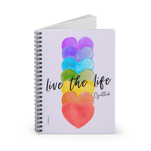 ♡ Live the Life .: Classic Spiral Notebook :: 118 Ruled Line