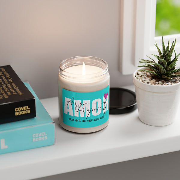 Amor Próprio ♡ Inspirational :: 100% natural Soy Candle, 9oz  :: Eco Friendly