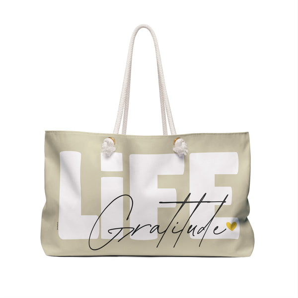 ♡ LIFE .: Gratitude :: Weekender Tote
