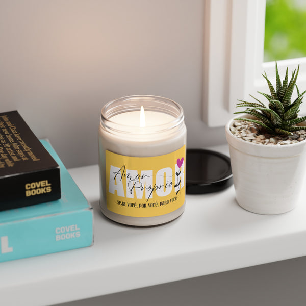 Amor Próprio ♡ Inspirational :: 100% natural Soy Candle, 9oz  :: Eco Friendly