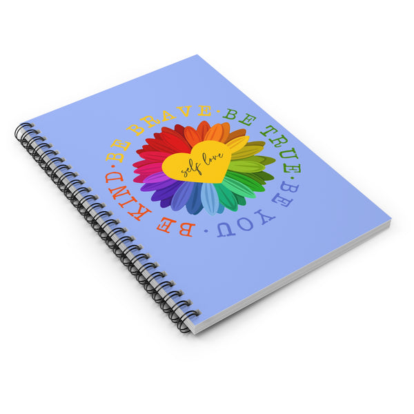 ♡ Be You... :: Spiral Notebook with Inspirational Design :: 118 Ruled Line