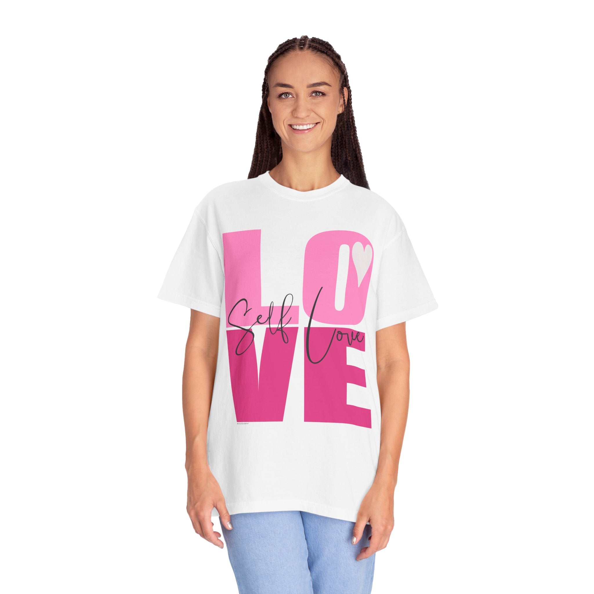♡ Self-LOVE .: Garment Dyed 100% Cotton T-Shirts (Relaxed fit)