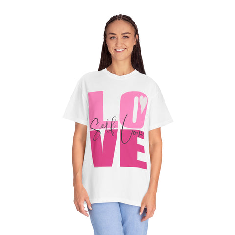 ♡ Self-LOVE .: Garment Dyed 100% Cotton T-Shirts (Relaxed fit)