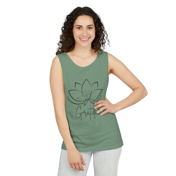 Gratidão .: Garment-Dyed Tank Top