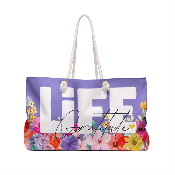 ♡ LiFE :: Gratitude :: Floral Collection .: Fashion Tote Bag