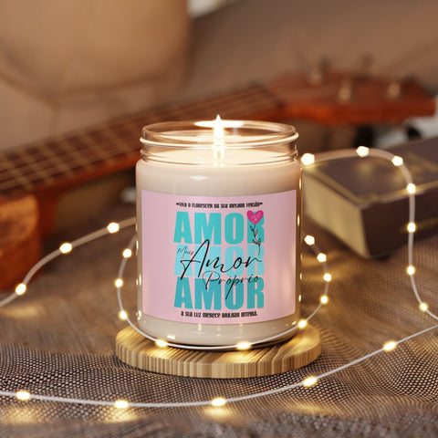 AMOR Próprio ♡ Inspirational :: 100% natural Soy Candle, 9oz  :: Eco Friendly