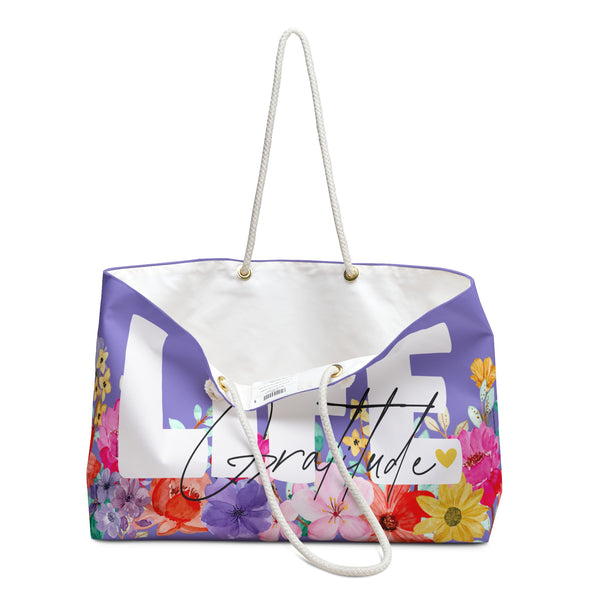 ♡ LiFE :: Gratitude :: Floral Collection .: Fashion Tote Bag