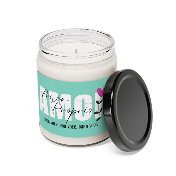 Amor Próprio ♡ Inspirational :: 100% natural Soy Candle, 9oz  :: Eco Friendly