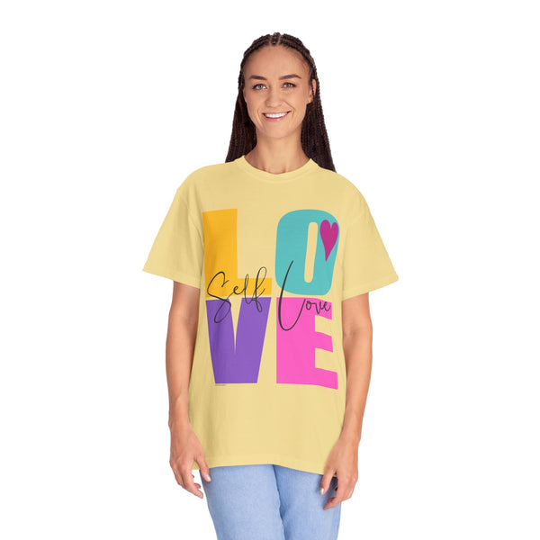 ♡ Self-LOVE .: Garment Dyed 100% Cotton T-Shirts (Relaxed fit)