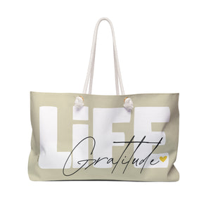 ♡ LIFE .: Gratitude :: Weekender Tote