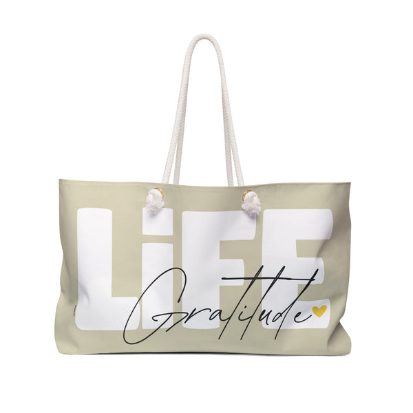 ♡ LIFE .: Gratitude :: Weekender Tote