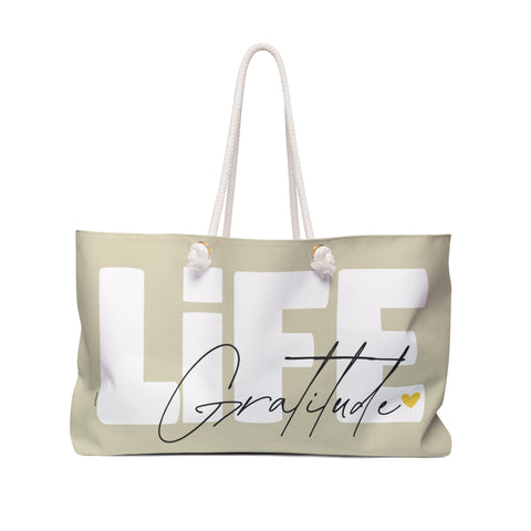 ♡ LIFE .: Gratitude :: Weekender Tote