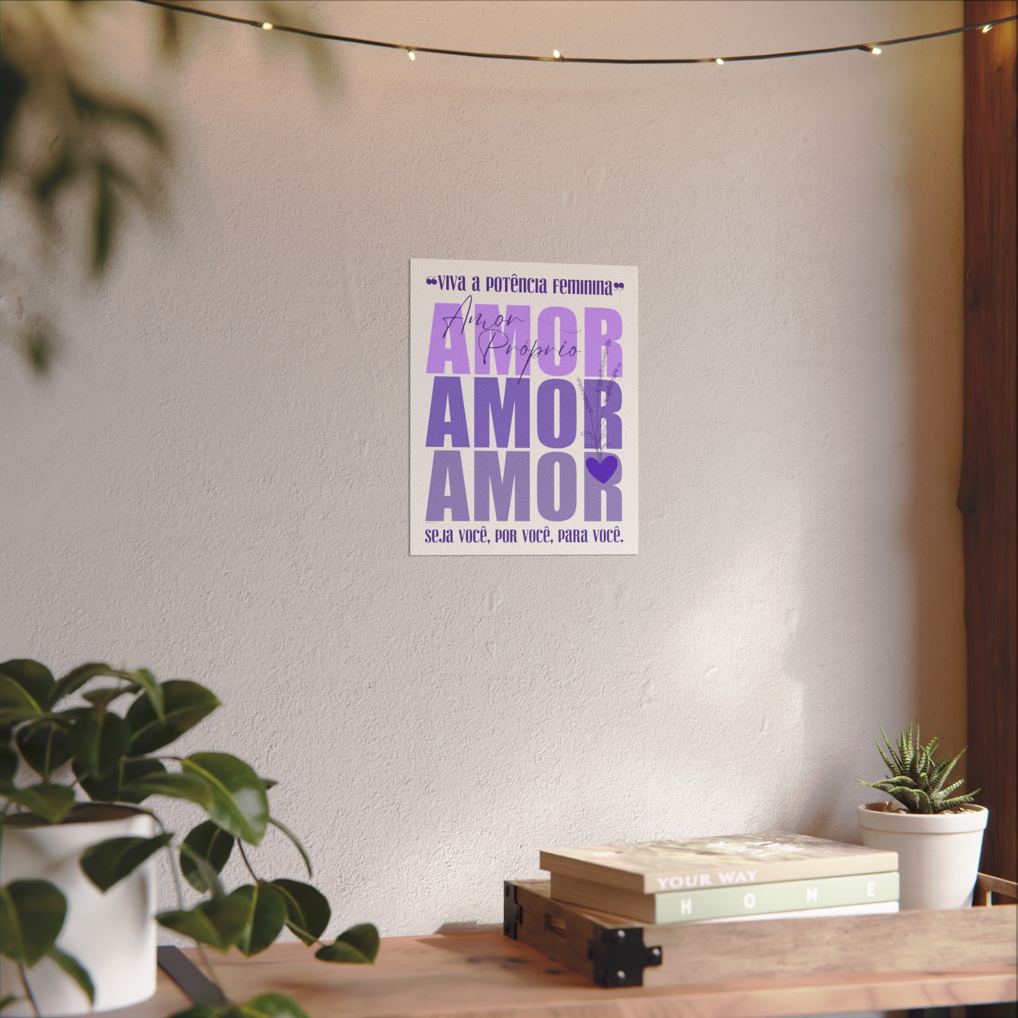 ♡ AMOR PRÓPRIO ::  Coleção Lavanda .: Textured Watercolor Matte Posters