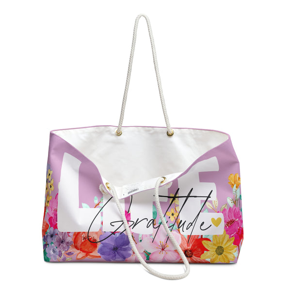 ♡ LiFE :: Gratitude :: Floral Collection .: Fashion Tote Bag