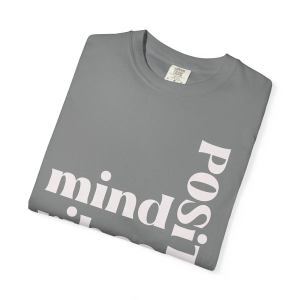♡ Positive Mind-Vibes-Life .: Unisex Garment Dyed 100% Cotton T-Shirts (Relaxed fit)