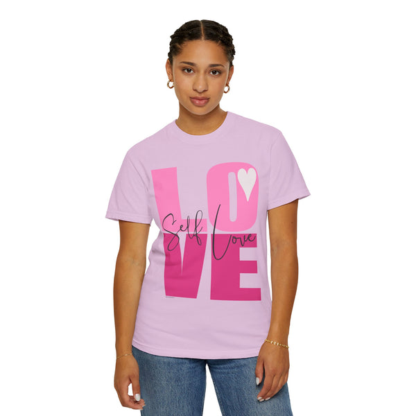 ♡ Self-LOVE .: Garment Dyed 100% Cotton T-Shirts (Relaxed fit)