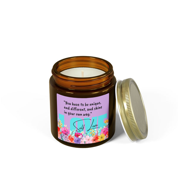 ♡ SELF LOVE .: Scented Candle (4oz) Eco Friendly