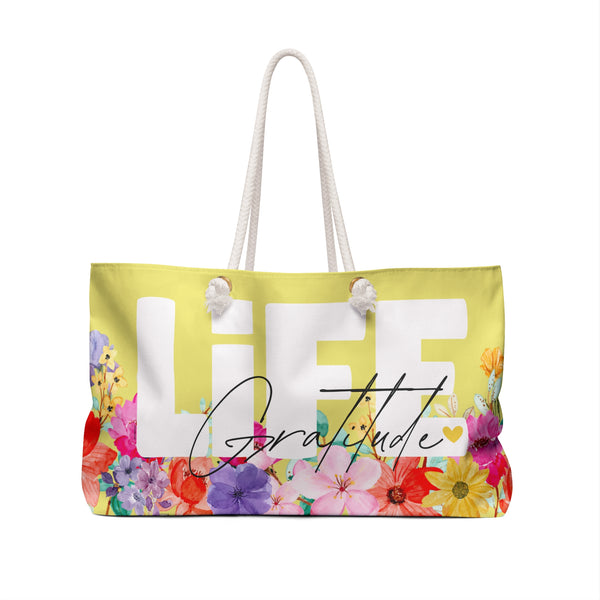 ♡ LiFE :: Gratitude :: Floral Collection .: Fashion Tote Bag