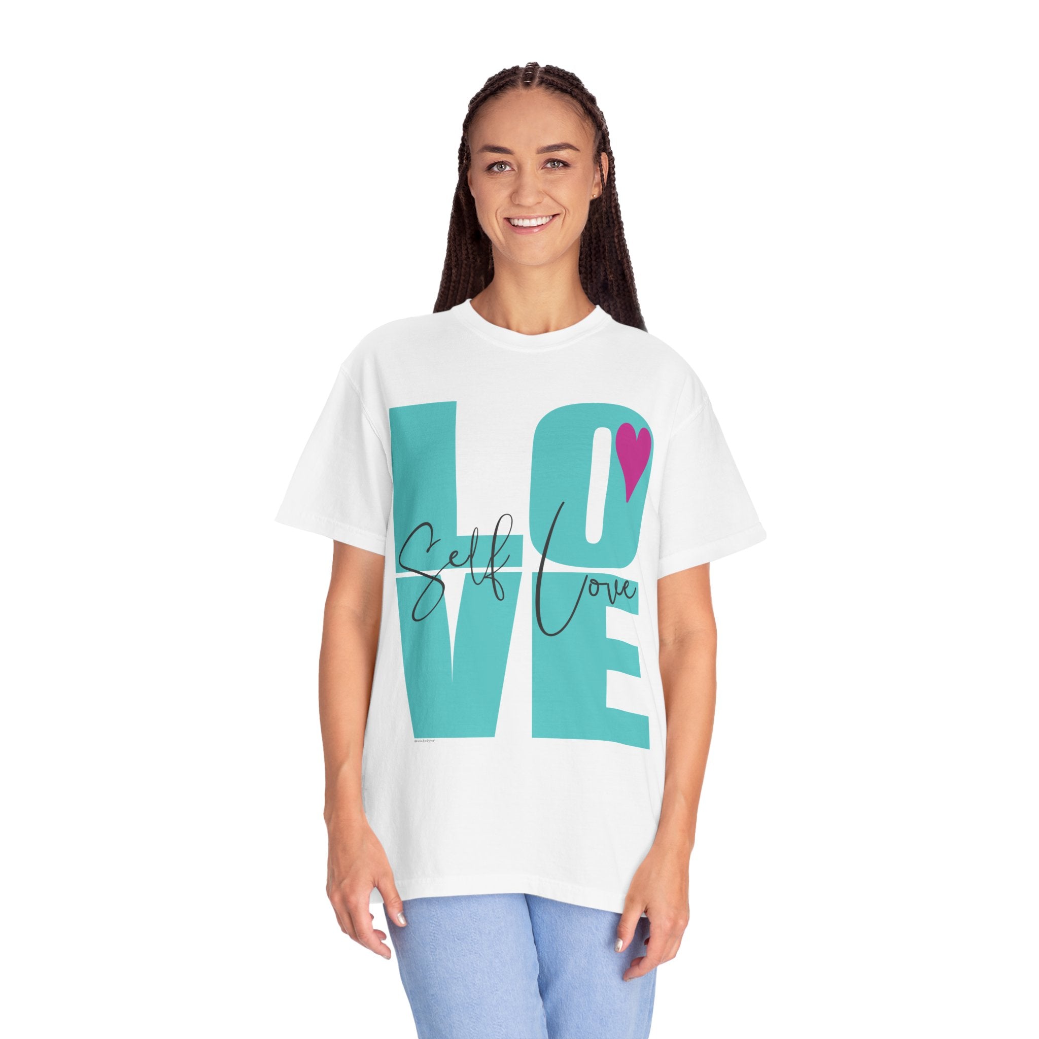 ♡ Self-LOVE .: Garment Dyed 100% Cotton T-Shirts (Relaxed fit)