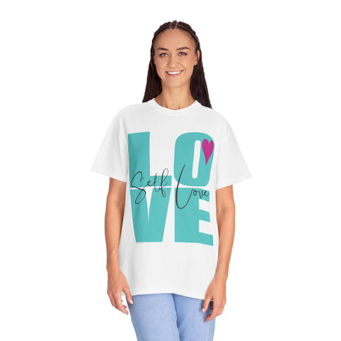 ♡ Self-LOVE .: Garment Dyed 100% Cotton T-Shirts (Relaxed fit)