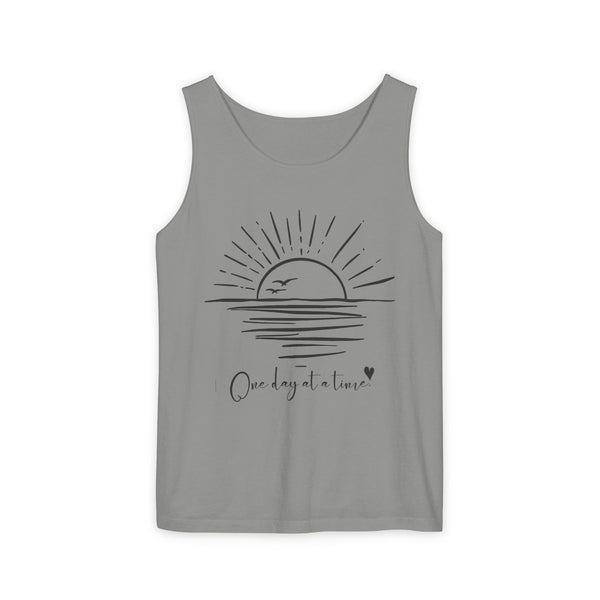 One day at a time .: Garment-Dyed Tank Top