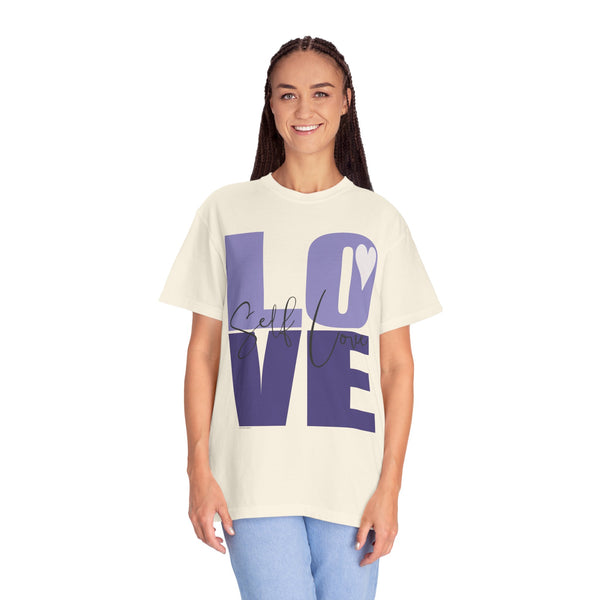 ♡ Self-LOVE .: Garment Dyed 100% Cotton T-Shirts (Relaxed fit)