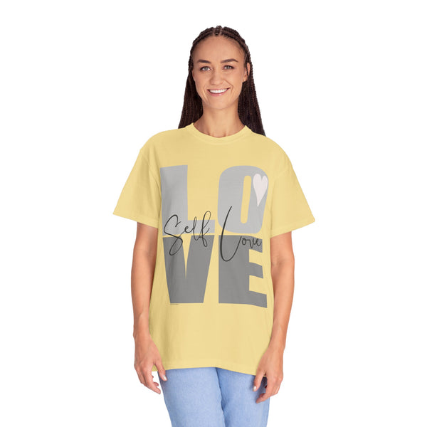 ♡ Self-LOVE .: Garment Dyed 100% Cotton T-Shirts (Relaxed fit)