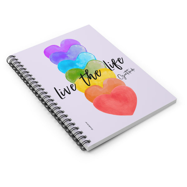 ♡ Live the Life .: Classic Spiral Notebook :: 118 Ruled Line