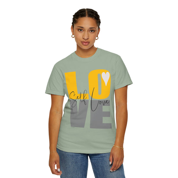 ♡ Self-LOVE .: Garment Dyed 100% Cotton T-Shirts (Relaxed fit)