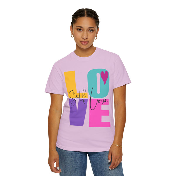 ♡ Self-LOVE .: Garment Dyed 100% Cotton T-Shirts (Relaxed fit)