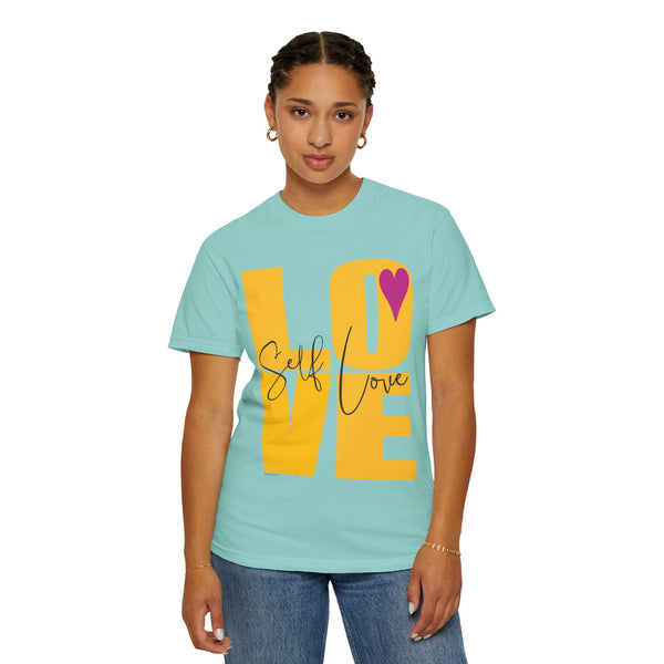 ♡ Self-LOVE .: Garment Dyed 100% Cotton T-Shirts (Relaxed fit)