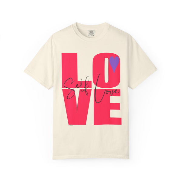 ♡ Self-LOVE .: Garment Dyed 100% Cotton T-Shirts (Relaxed fit)