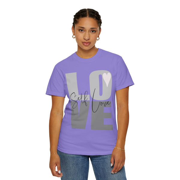 ♡ Self-LOVE .: Garment Dyed 100% Cotton T-Shirts (Relaxed fit)
